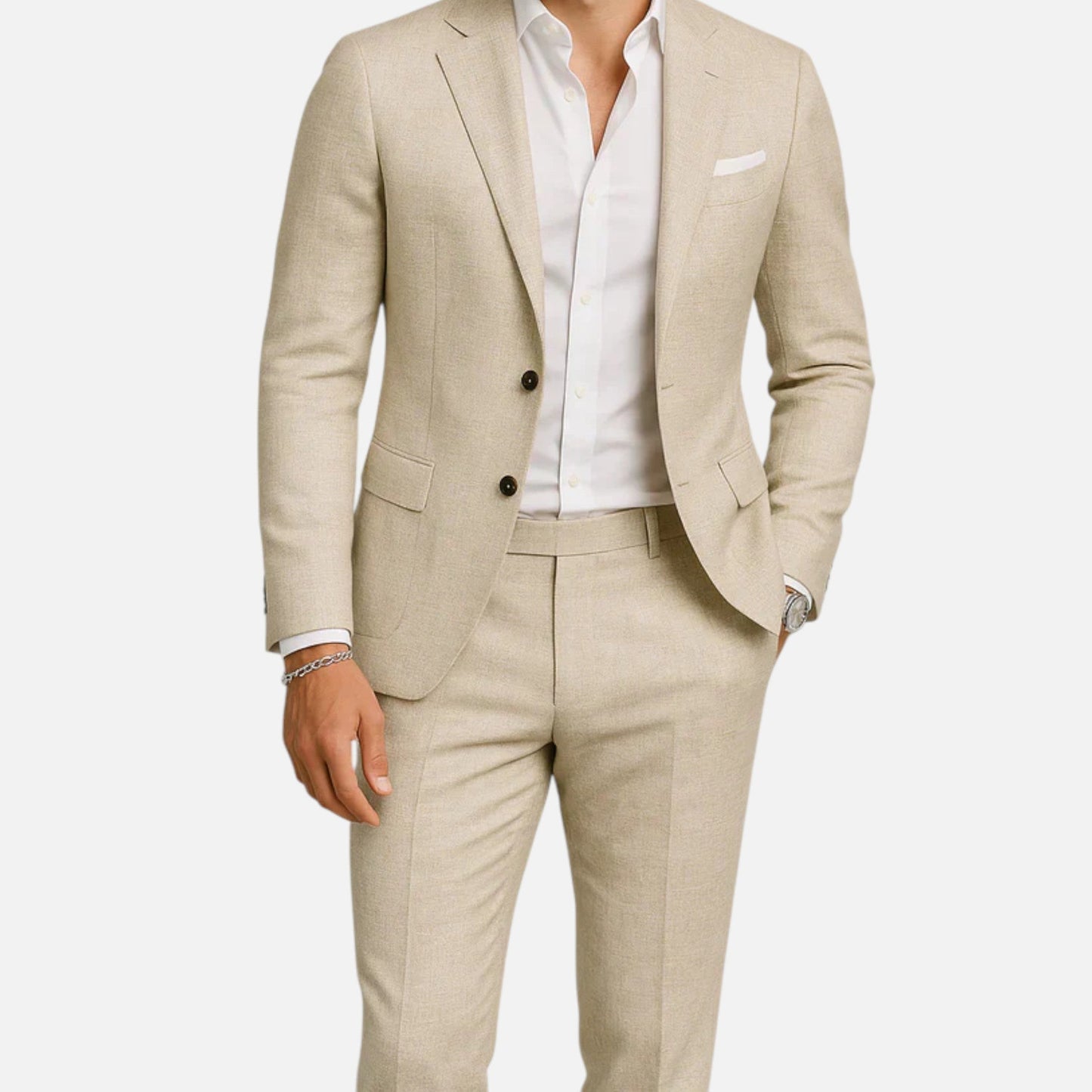 Classic Casual Linen Suit