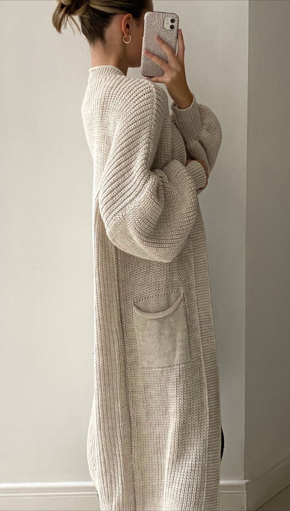 Sand Bell Sleeve Cardigan