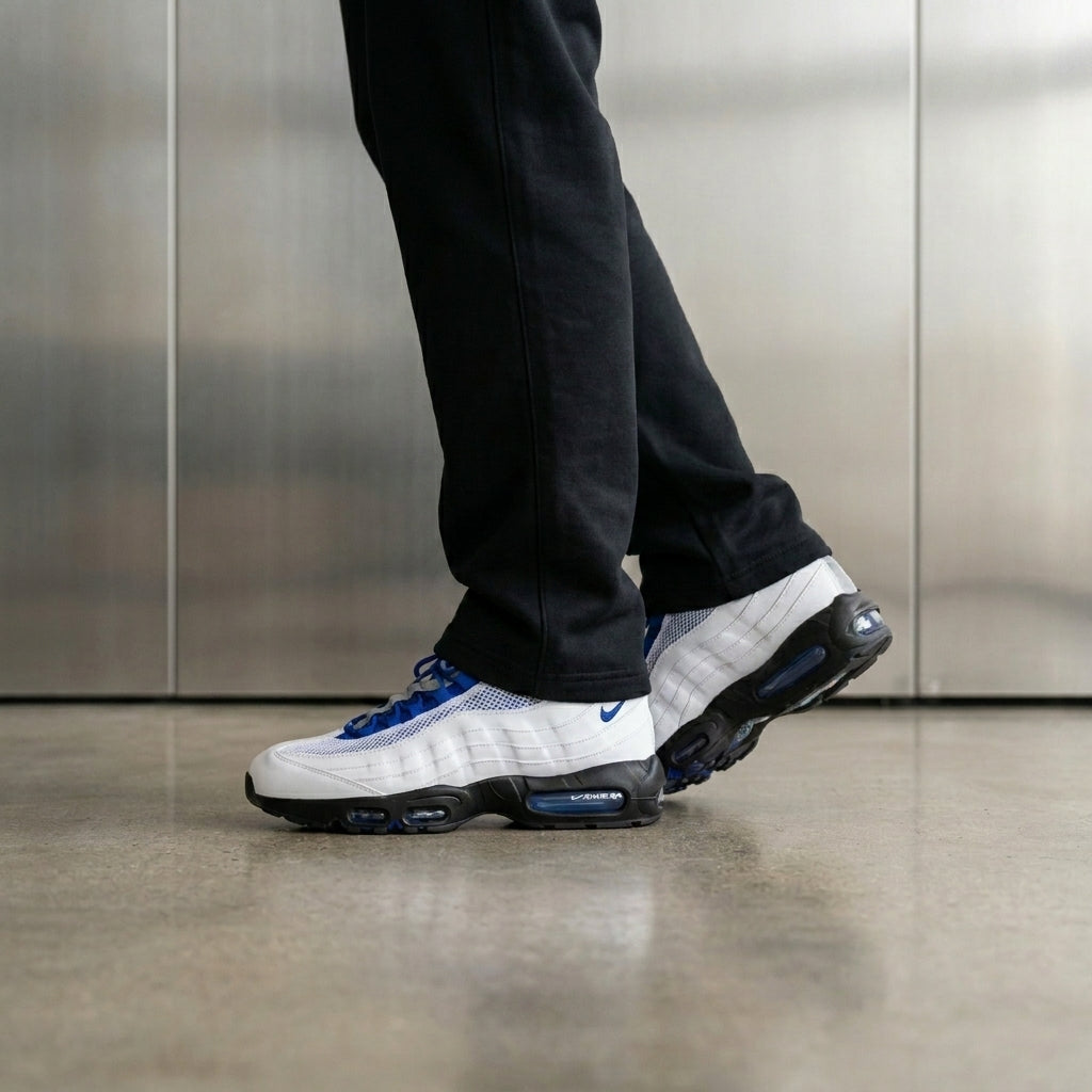 Nike Air Max 95 – White / Racer Blue / Silver