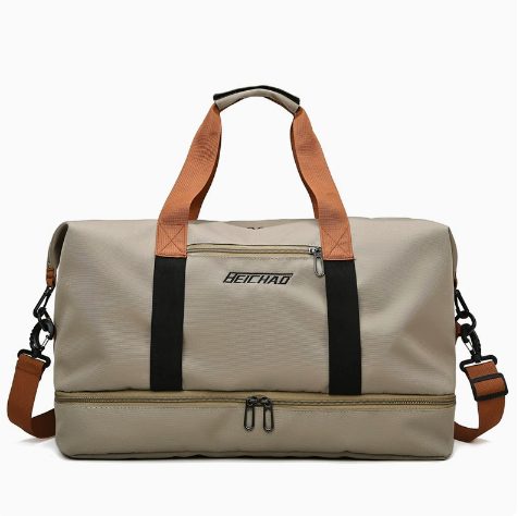 Gym & Travel Duffel Bag with Shoe Compartment - Sports Bag