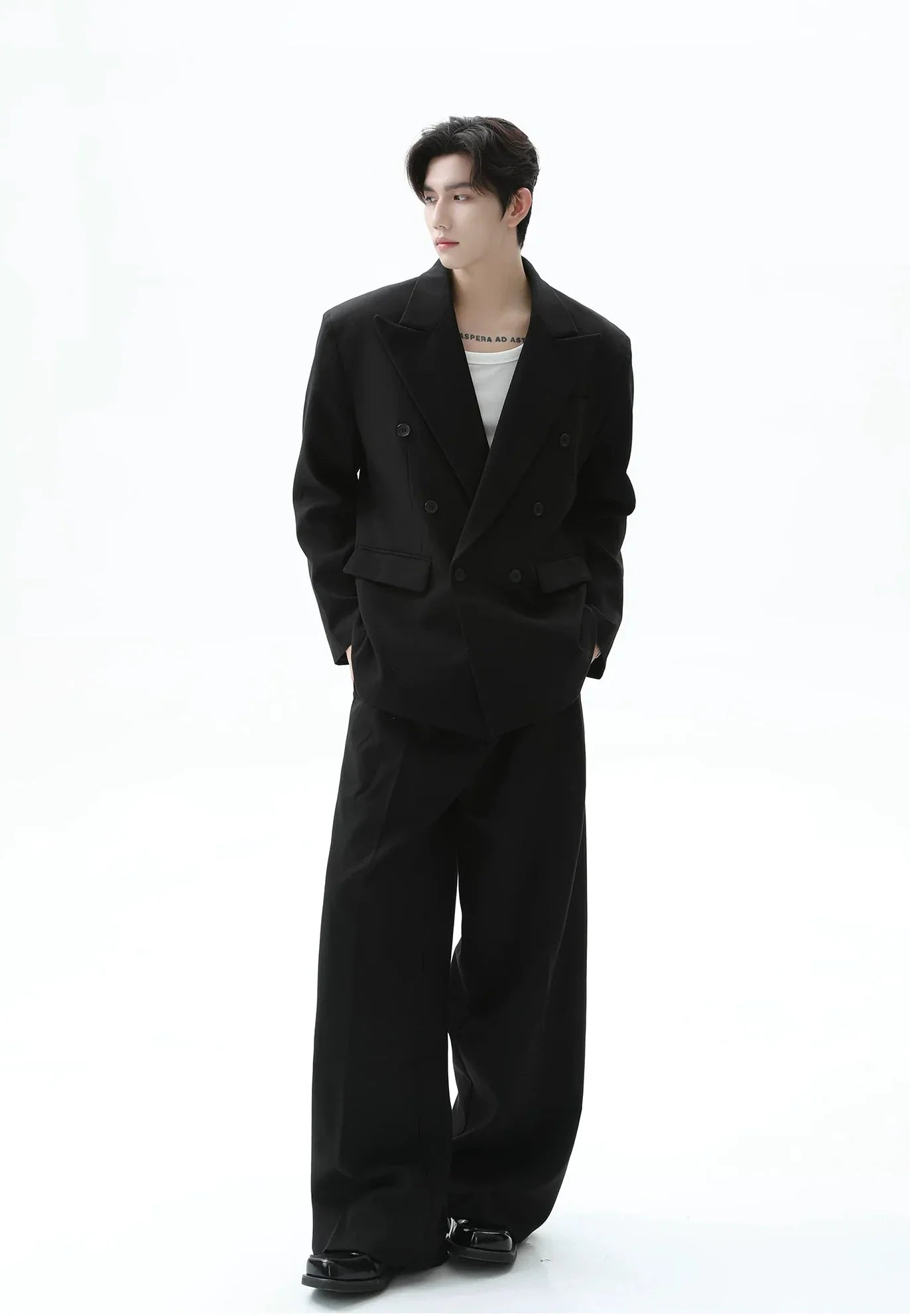 Double-Breasted Suit Set