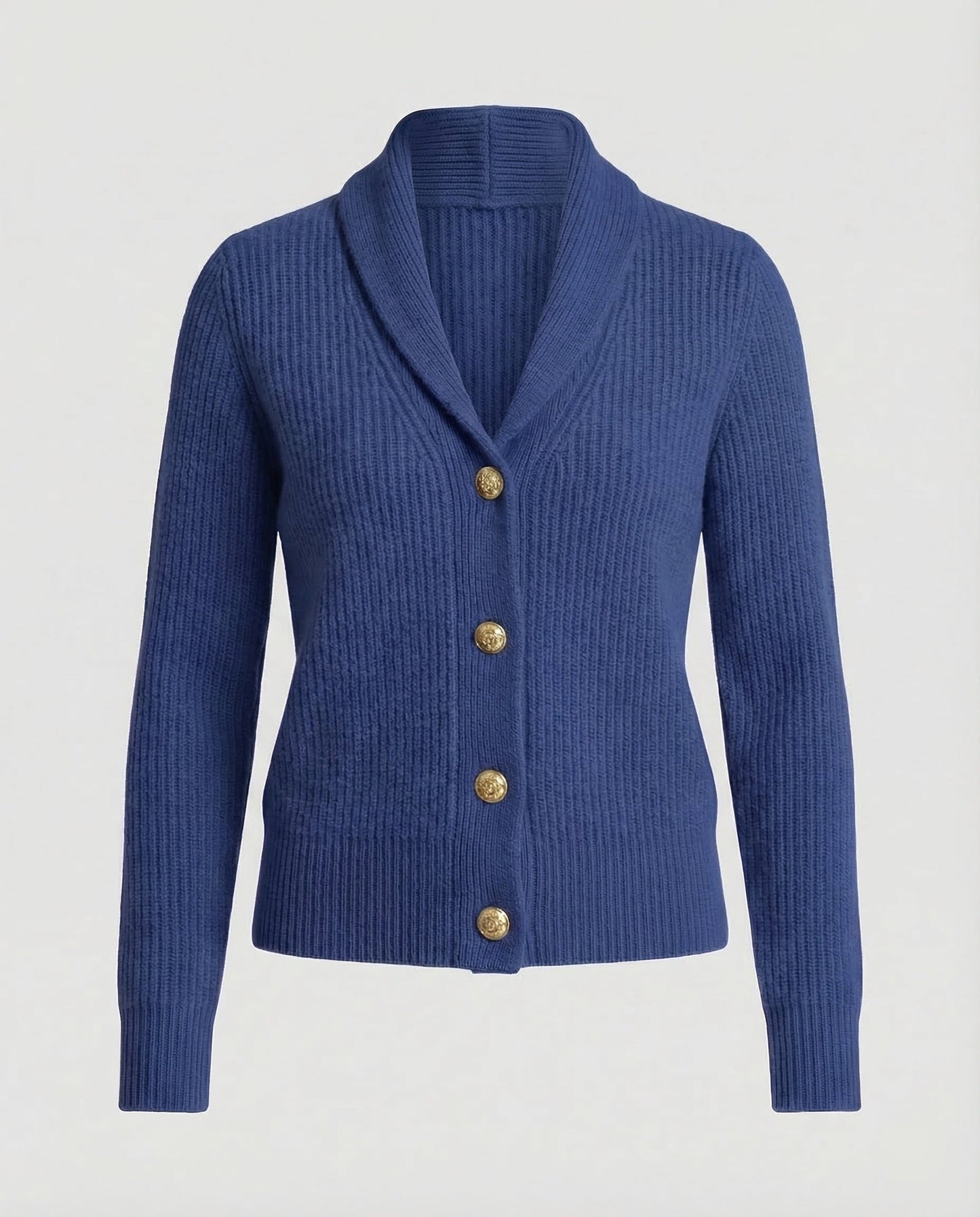 Lapel Collar Knit Cardigan