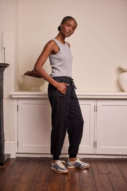 Black Side Stripe Joggers