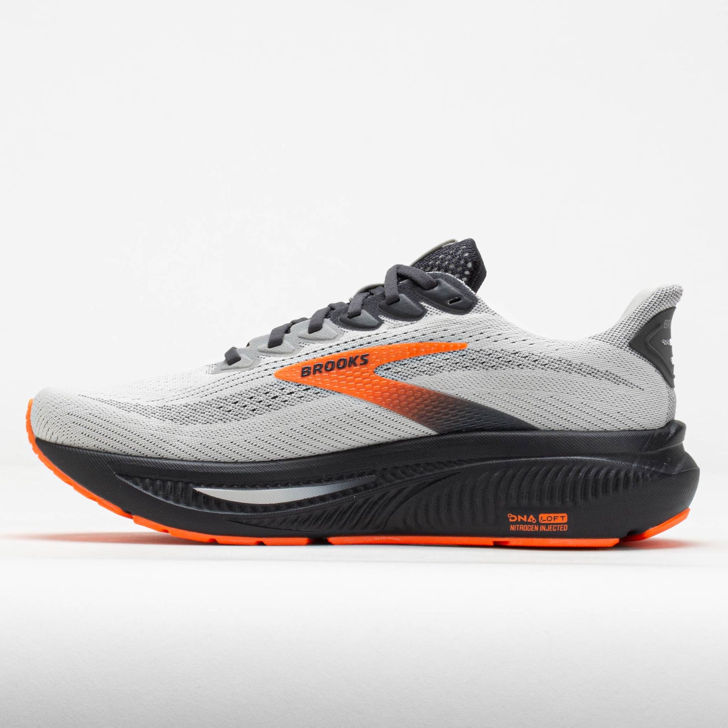 Oyster Mushroom/Orange/Ebony Brooks Ghost 17 Men's