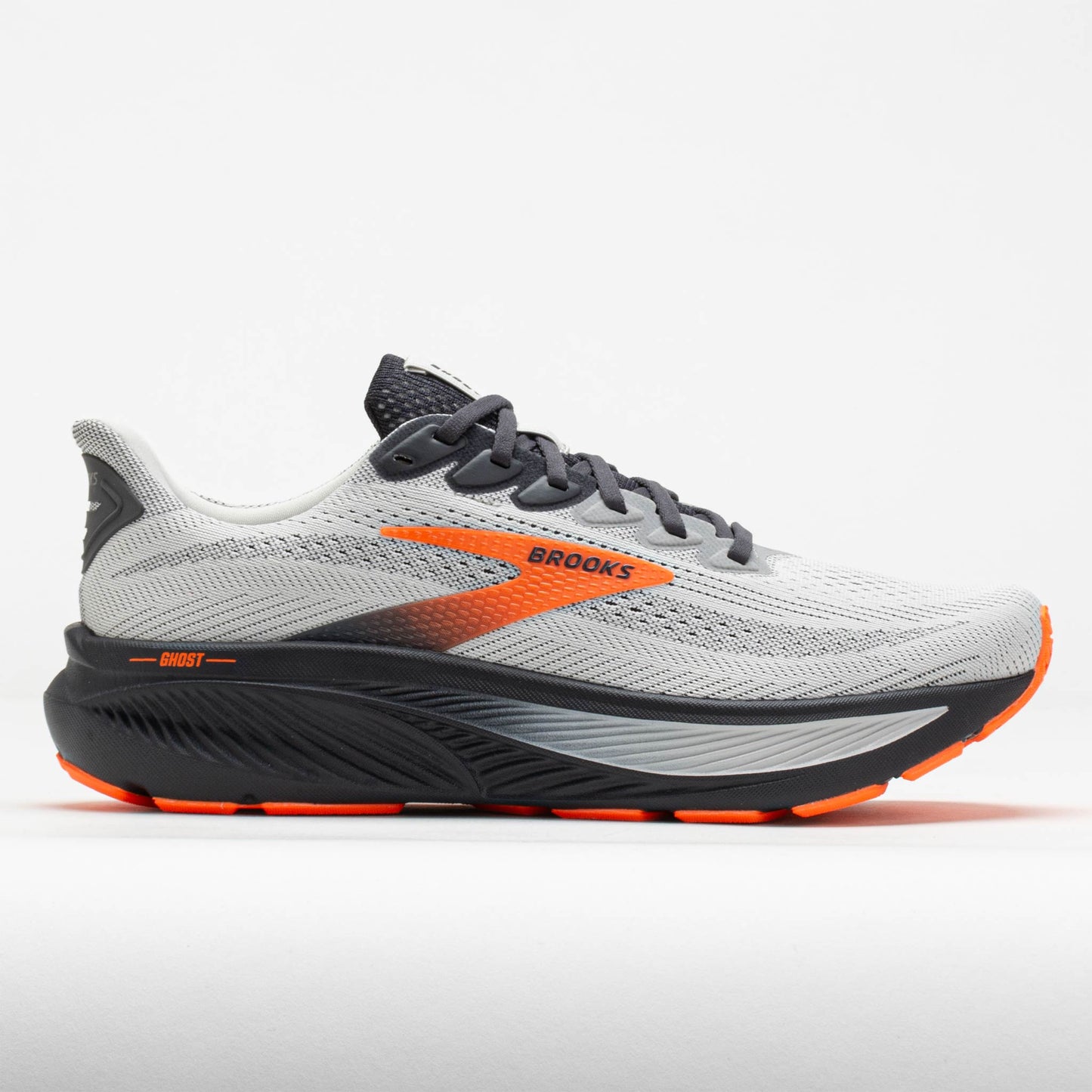 Oyster Mushroom/Orange/Ebony Brooks Ghost 17 Men's