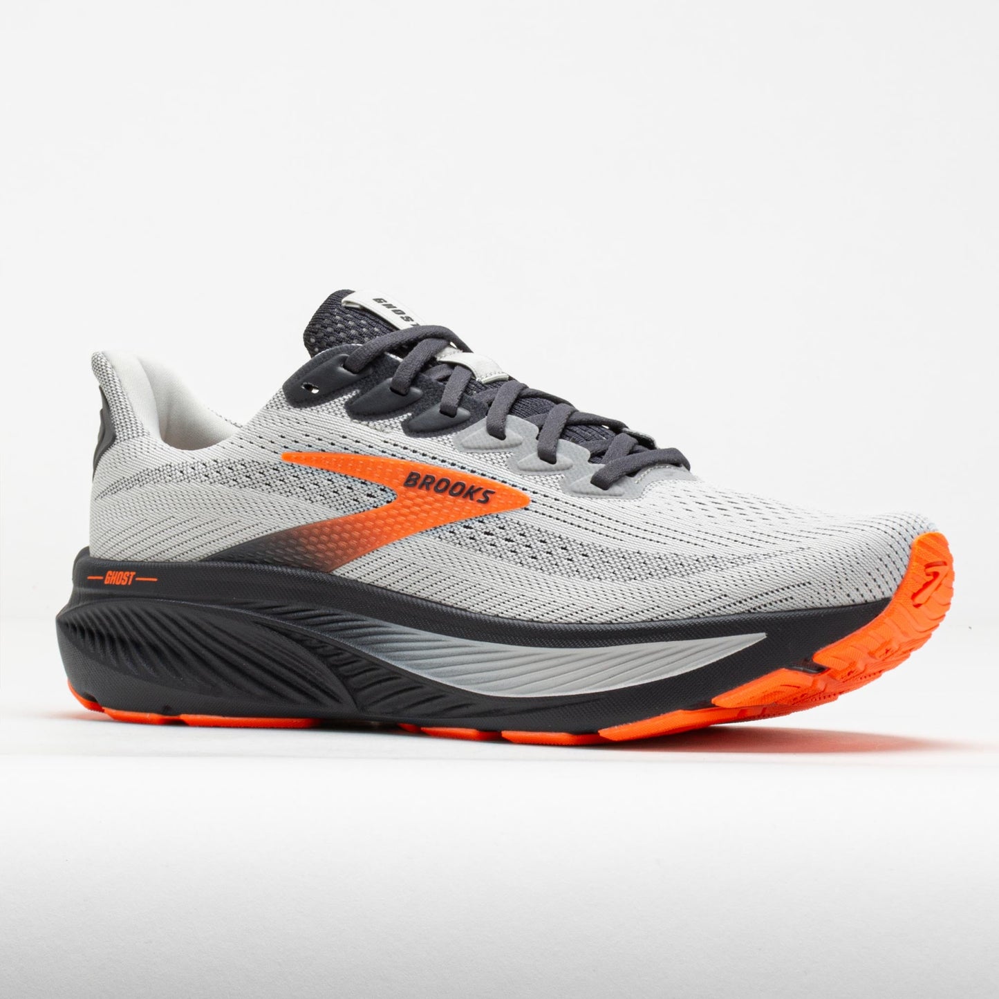Oyster Mushroom/Orange/Ebony Brooks Ghost 17 Men's