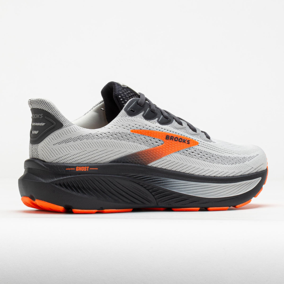 Oyster Mushroom/Orange/Ebony Brooks Ghost 17 Men's