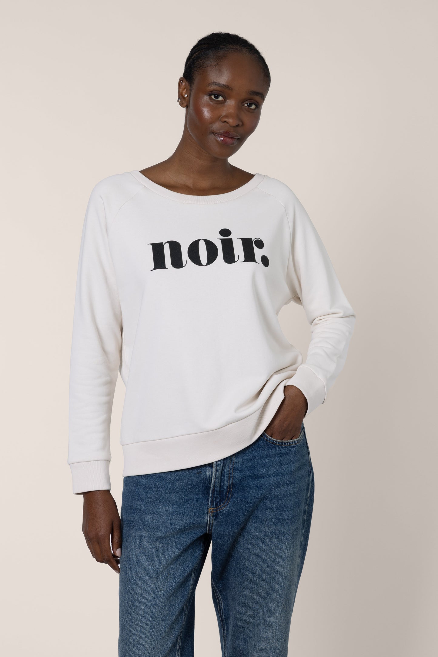 Vintage White Noir Sweatshirt