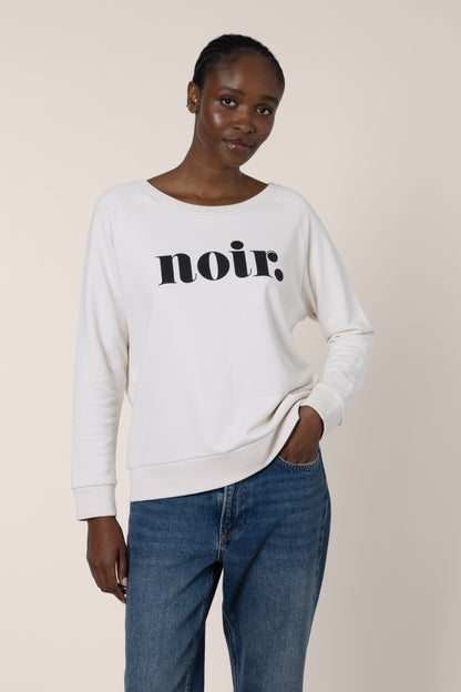 Vintage White Noir Sweatshirt