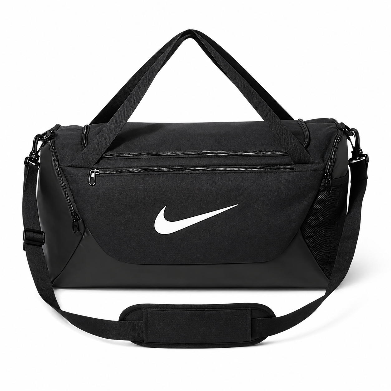 Nike Brasilia Gym Bag – Black / White Swoosh