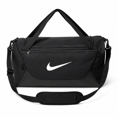 Nike Brasilia Gym Bag – Black / White Swoosh