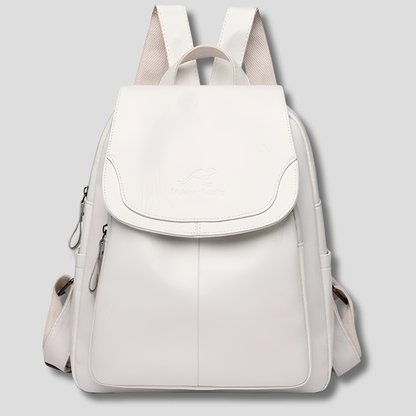 Women's Anti-Theft Leather Backpack - Secure, Stylish Travel Bag