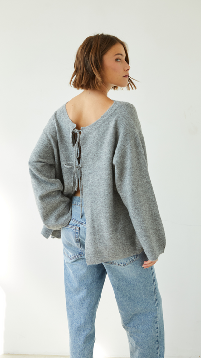 Grey Reversible Sweater