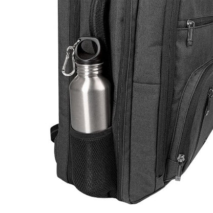 17.3-Inch Grey Travel Backpack - TSA-Friendly Design, One Size Fits All, Ideal for Grand Travel