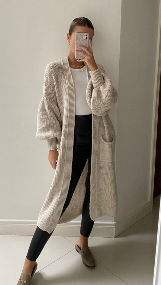 Sand Bell Sleeve Cardigan