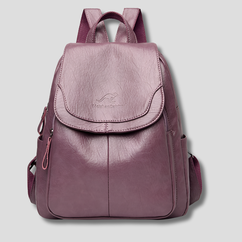 Women's Anti-Theft Leather Backpack - Secure, Stylish Travel Bag
