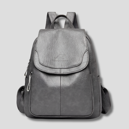 Women's Anti-Theft Leather Backpack - Secure, Stylish Travel Bag