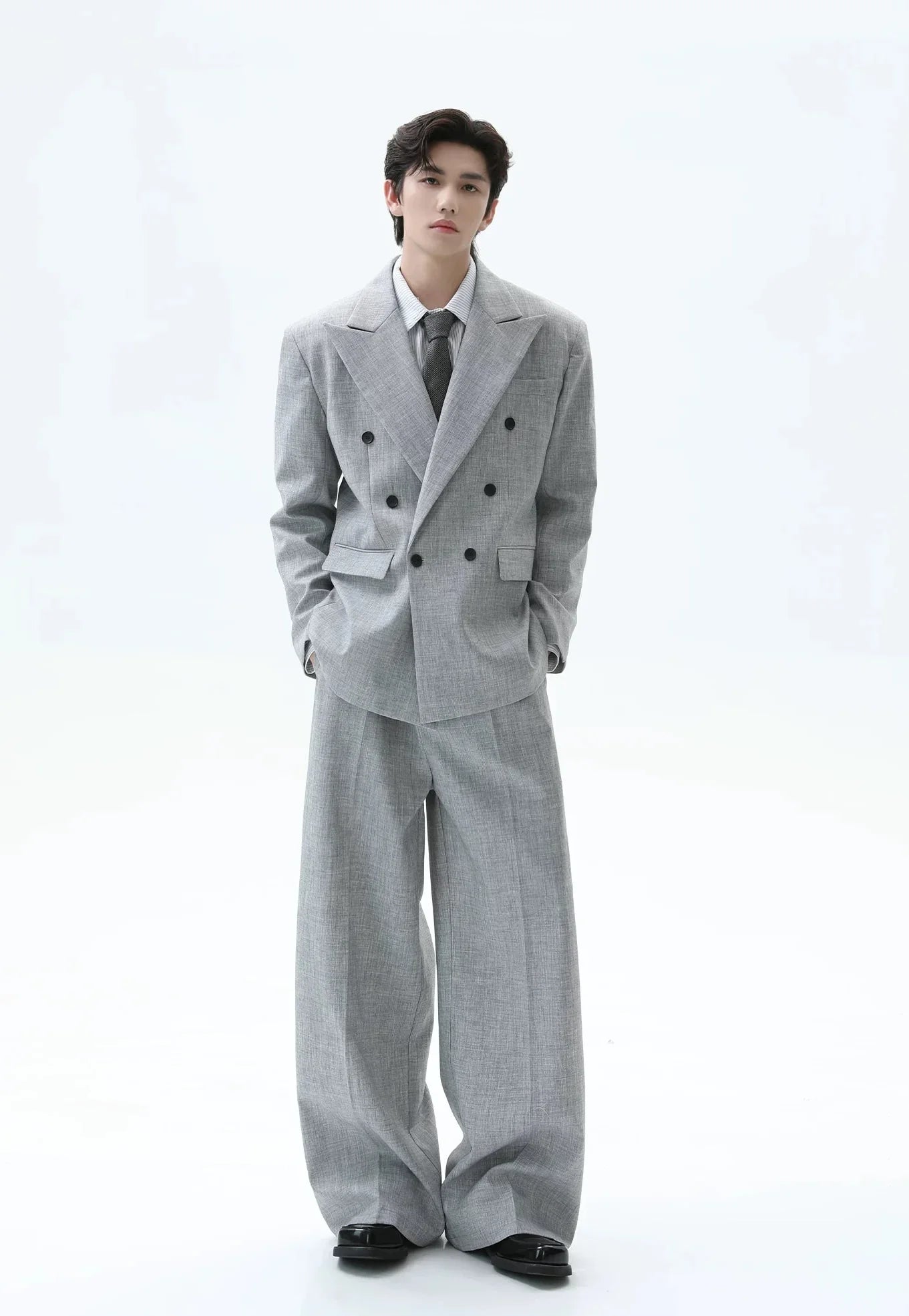 Double-Breasted Suit Set