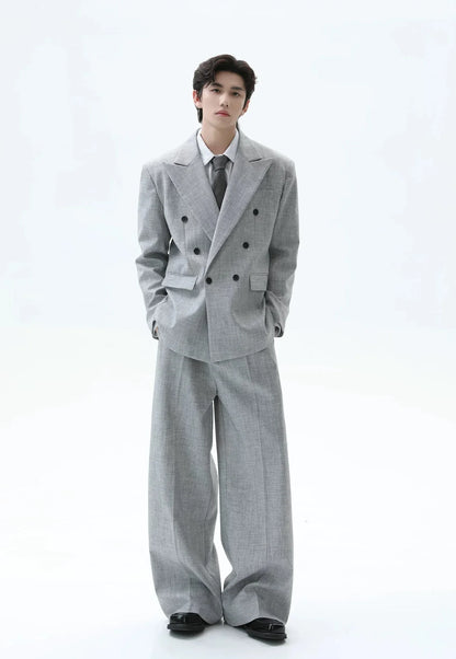 Double-Breasted Suit Set