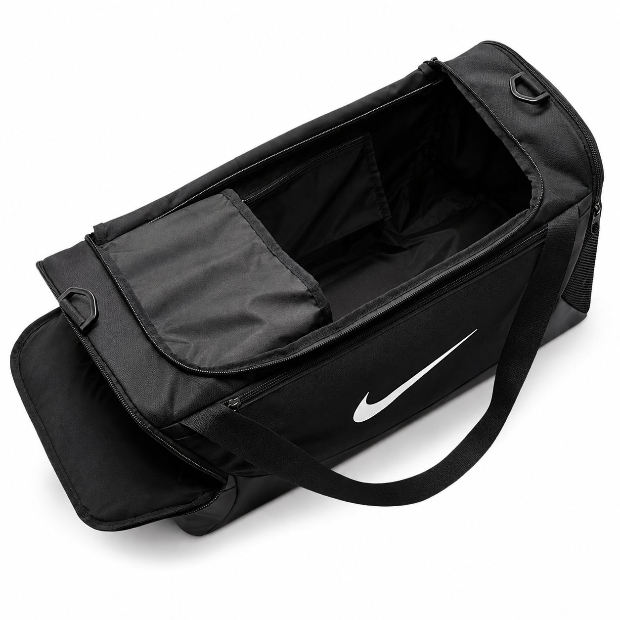 Nike Brasilia Gym Bag – Black / White Swoosh