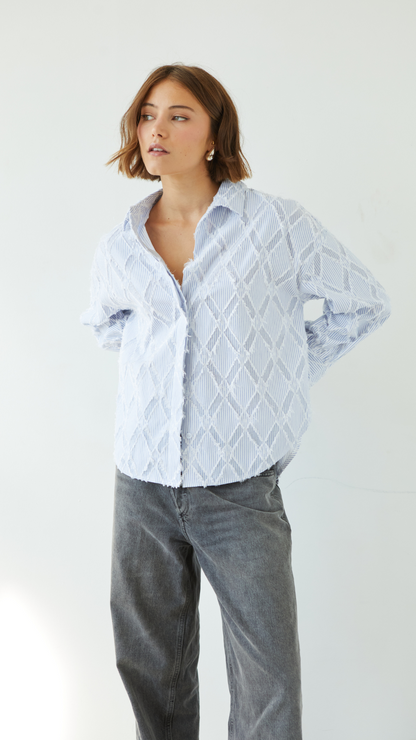 Marlowe Shirt - Blue Stripe