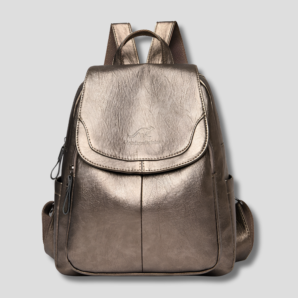 Women's Anti-Theft Leather Backpack - Secure, Stylish Travel Bag