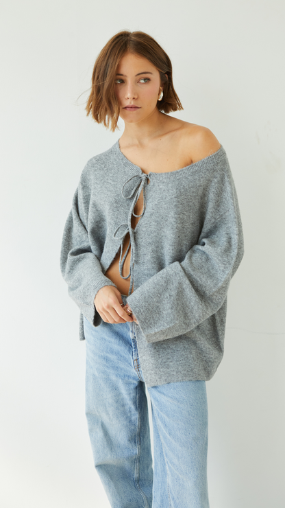 Grey Reversible Sweater
