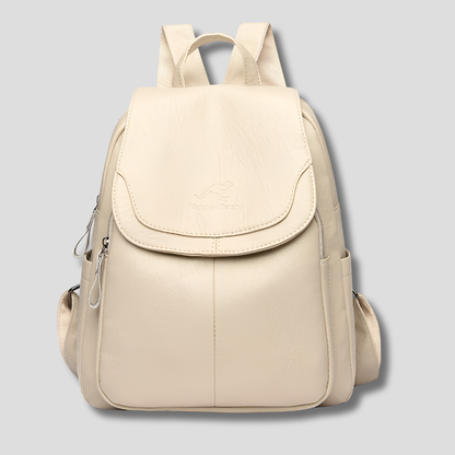 Women's Anti-Theft Leather Backpack - Secure, Stylish Travel Bag