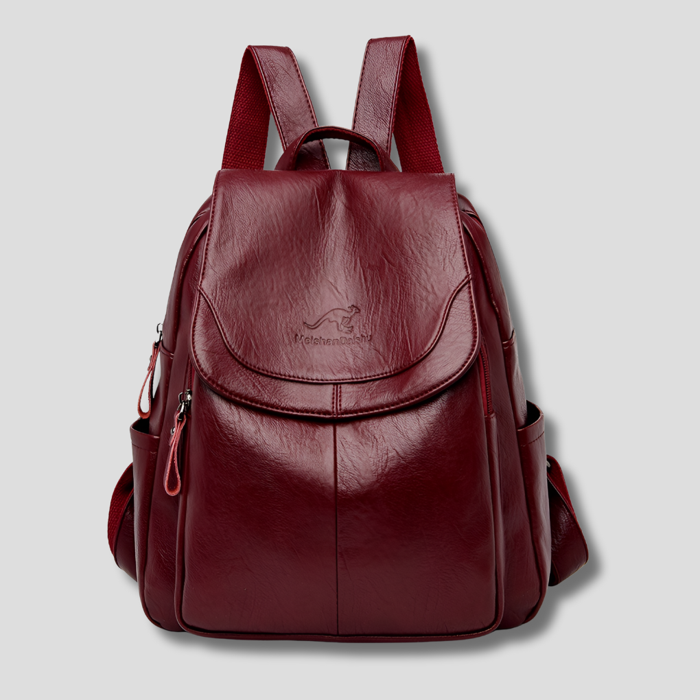 Women's Anti-Theft Leather Backpack - Secure, Stylish Travel Bag