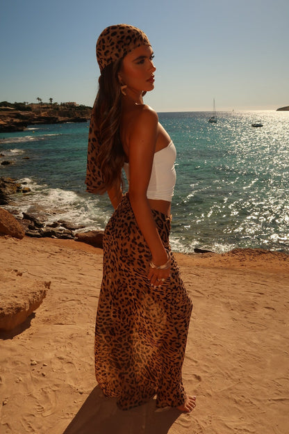 Leopard Maxi Skirt