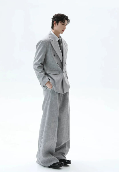 Double-Breasted Suit Set