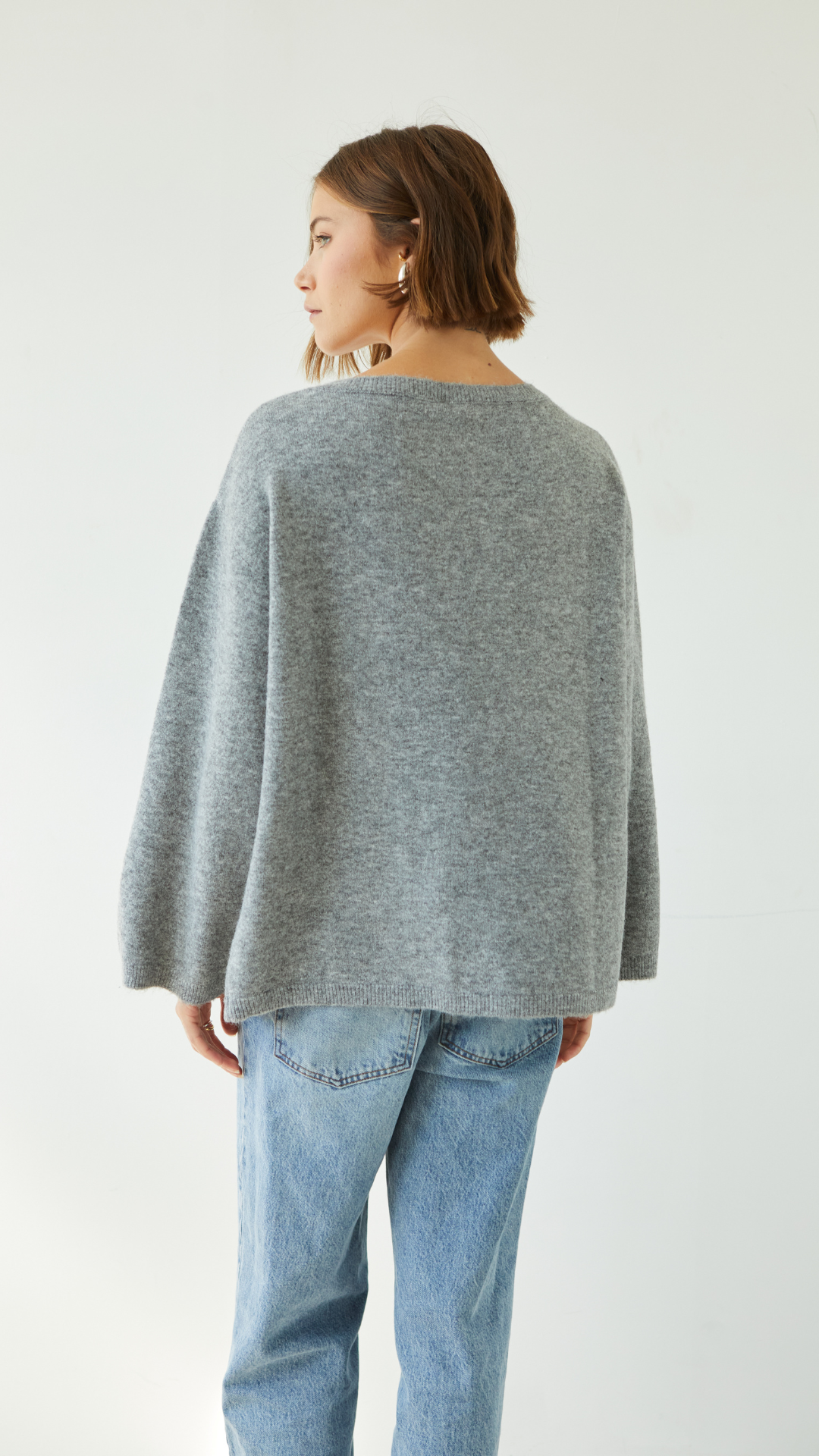 Grey Reversible Sweater