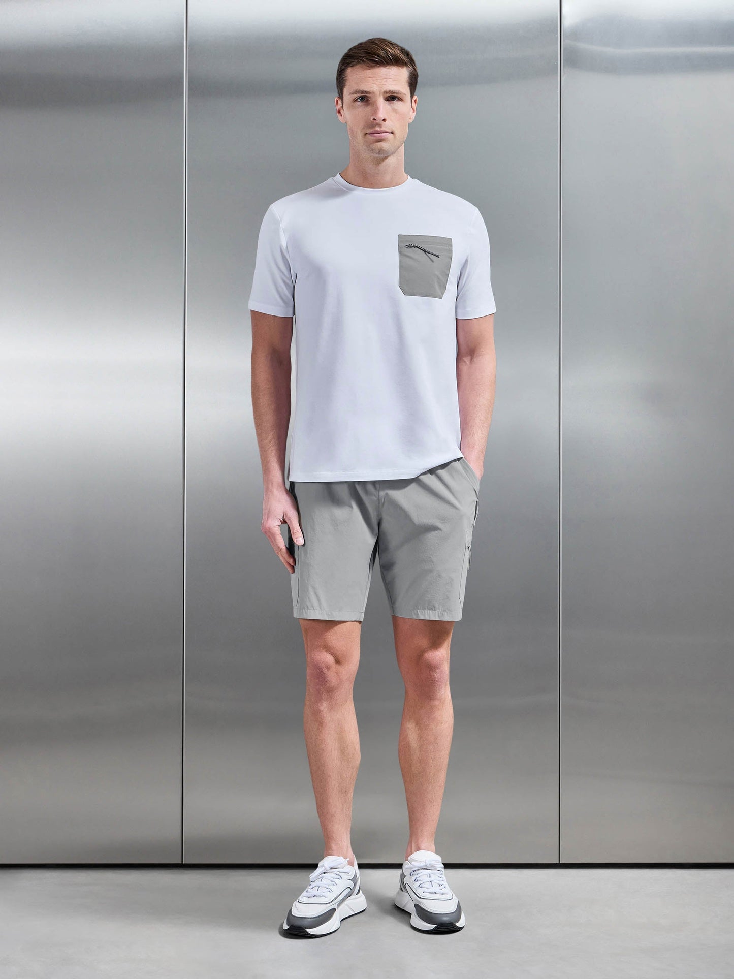 Mid Grey Active Cargo Short