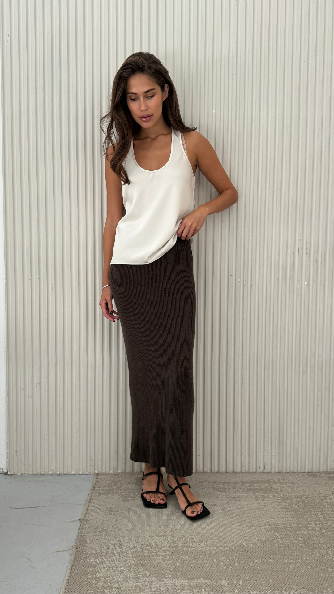 Dark Espresso Pencil Skirt