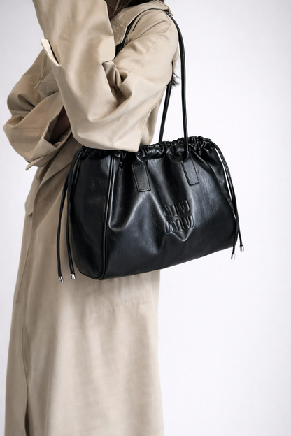 Black Work Tote Bag for Women - Spacious & Versatile Professional Bag