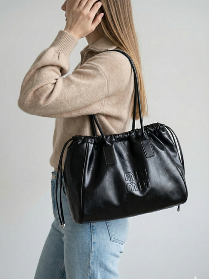 Black Work Tote Bag for Women - Spacious & Versatile Professional Bag