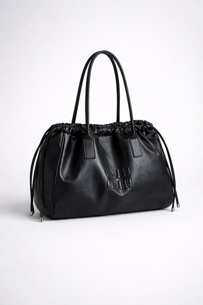 Black Work Tote Bag for Women - Spacious & Versatile Professional Bag