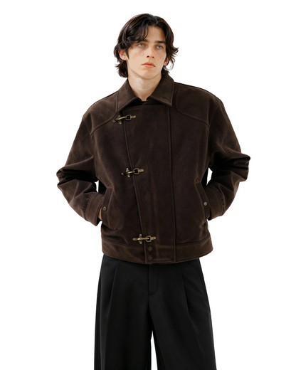Fireman Buckle Mid Crop Jacket