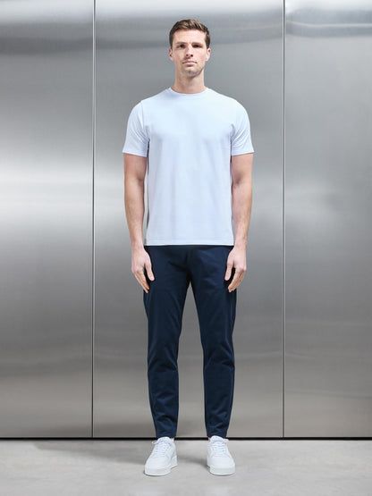 White Slim Fit Cotton Stretch T-Shirt