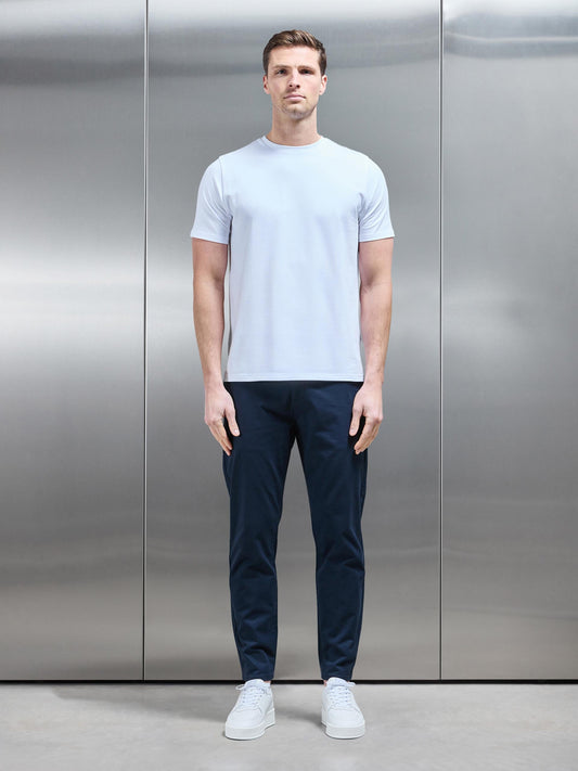 White Slim Fit Cotton Stretch T-Shirt