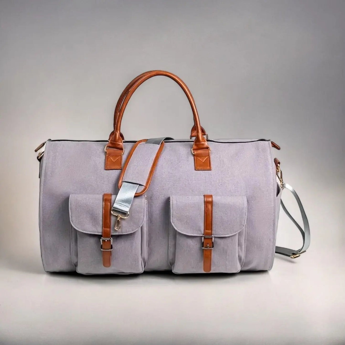 Premium Leather Travel Duffle Bag - Stylish and Durable Weekender Tote