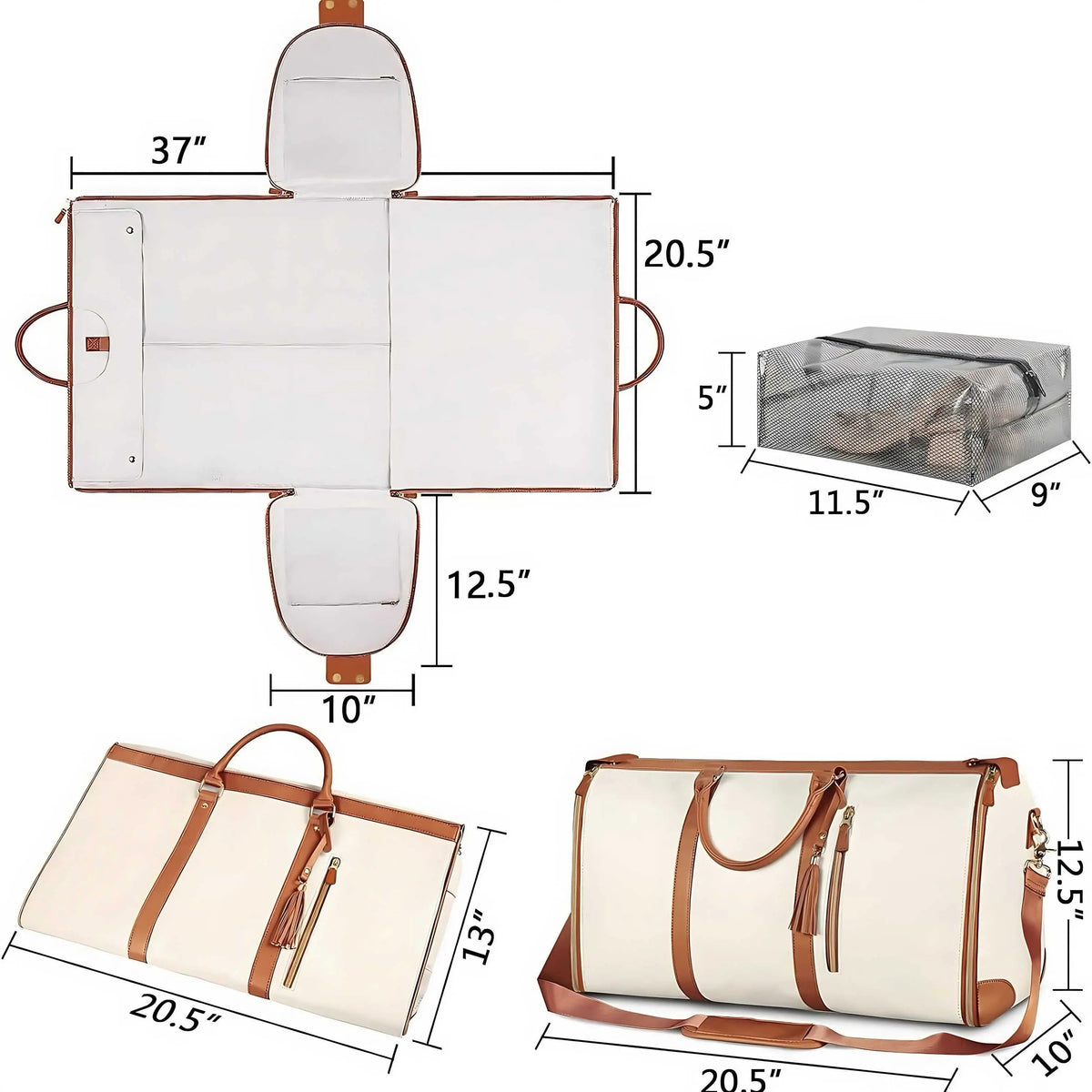Stylish Travel Duffle Bag - Durable and Spacious Weekender Tote