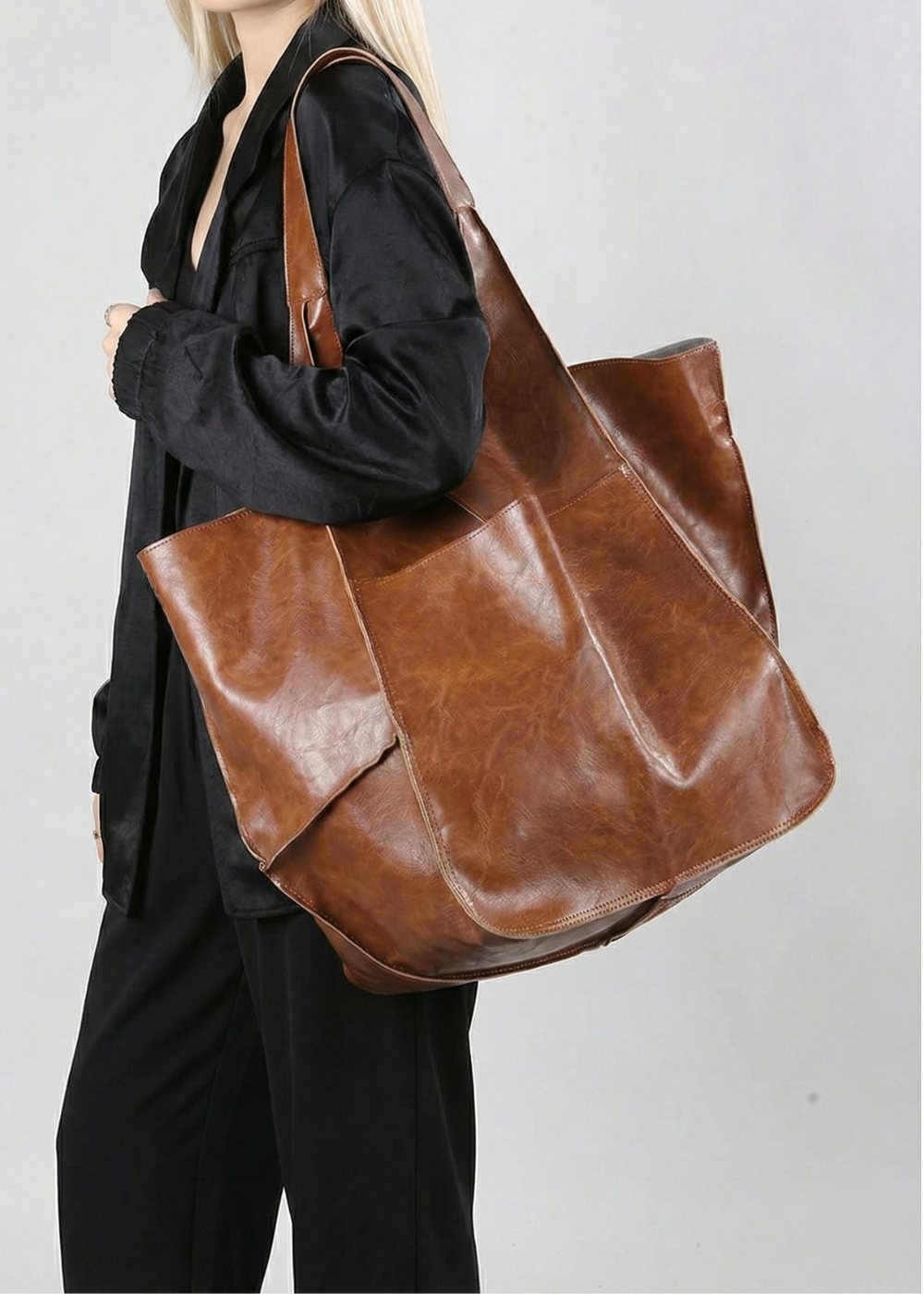 Extra Large Work Tote Bag - Spacious Office & Daily Use Handbag