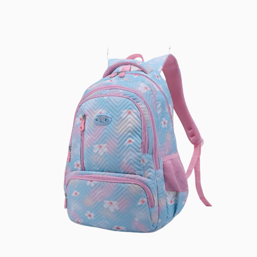 Kids Floral Daisy Pattern Backpack - Stylish and Durable School Bag for Children
