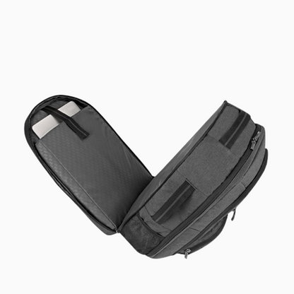 17.3-Inch Grey Travel Backpack - TSA-Friendly Design, One Size Fits All, Ideal for Grand Travel