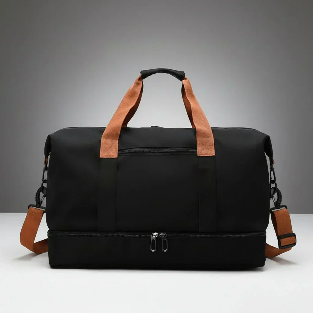 Gym & Travel Duffel Bag with Shoe Compartment - Sports Bag