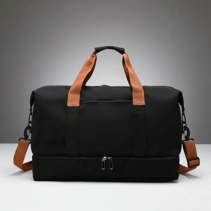 Gym & Travel Duffel Bag with Shoe Compartment - Sports Bag