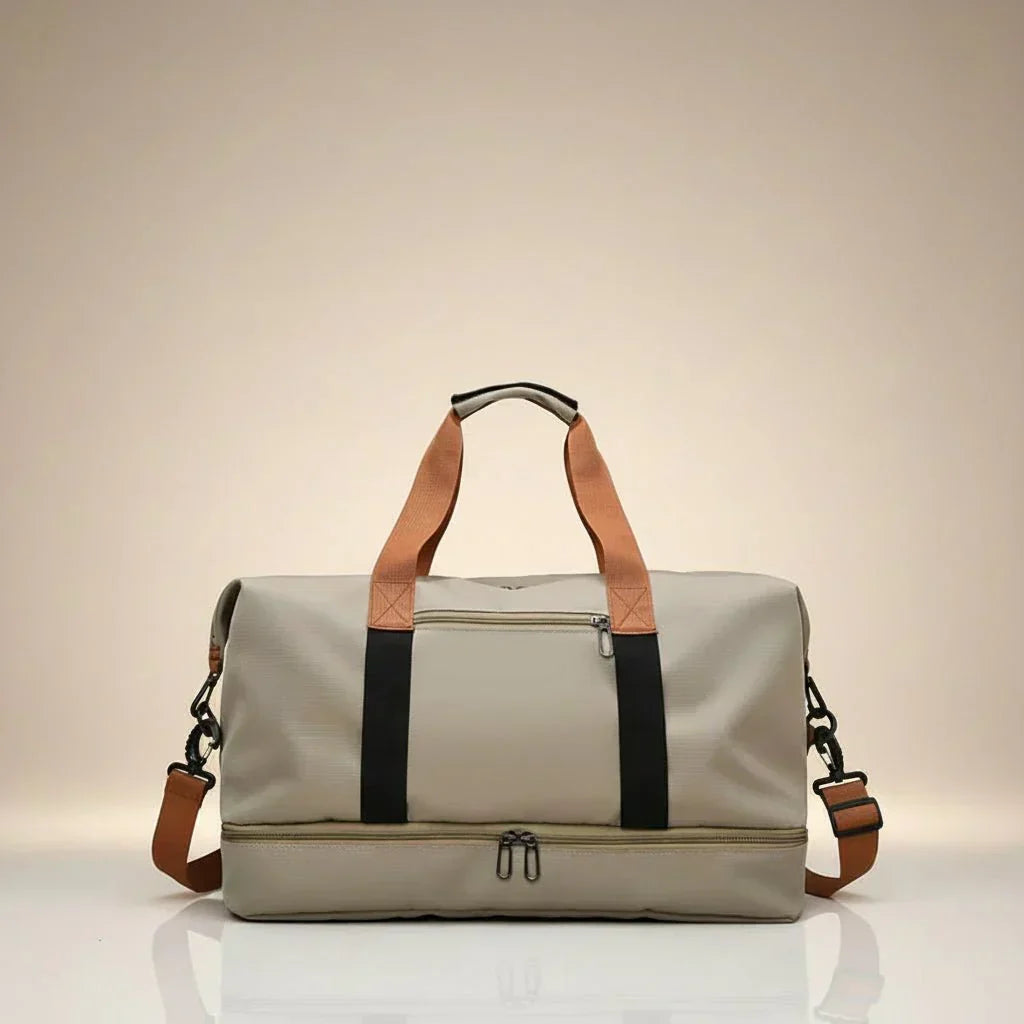 Gym & Travel Duffel Bag with Shoe Compartment - Sports Bag