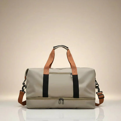 Gym & Travel Duffel Bag with Shoe Compartment - Sports Bag