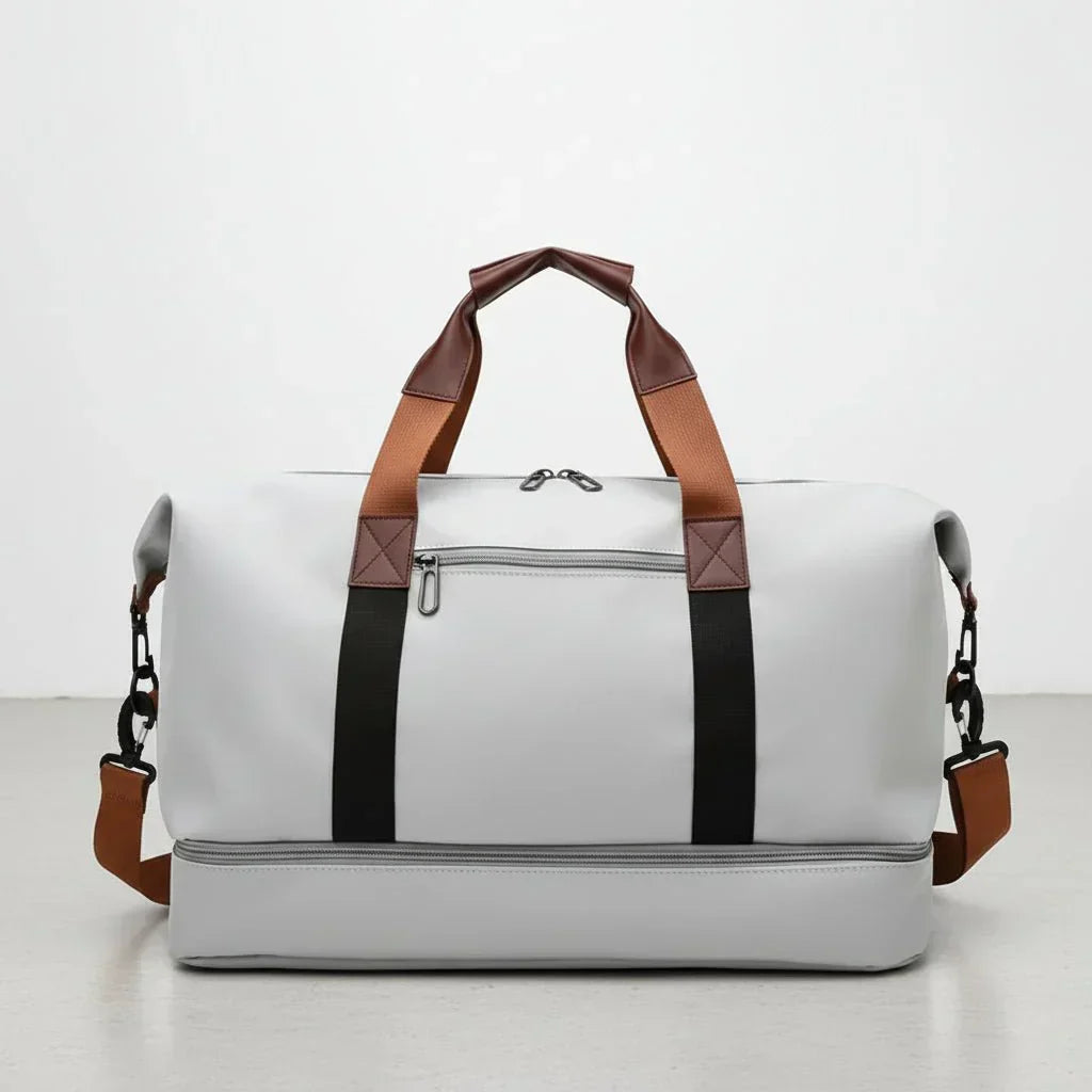 Gym & Travel Duffel Bag with Shoe Compartment - Sports Bag